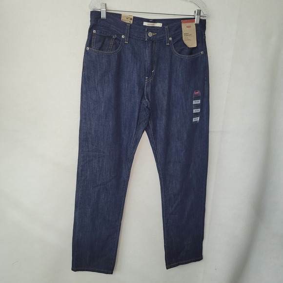 Levi's Middy Straight Jeans Womens 29x30 (32x30) Dark Wash Denim New with Tags - Picture 1 of 15